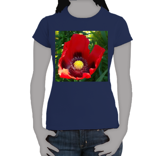 Poppies - Women's Softstyle Tee - Gildan + Mug 'n  Tee