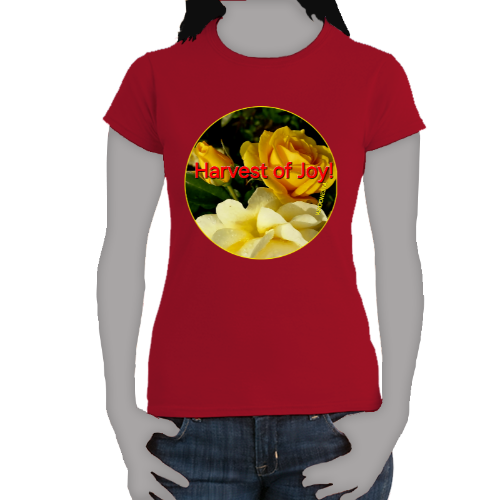 FAITH -HARVEST OF JOY!  - Women's 100% Cotton Short Sleeve Tee