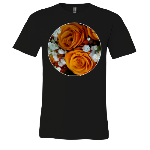 Orange Roses - Unisex Jersey Short Sleeve Tee - Bella+Canvas+Mug 'n Tee