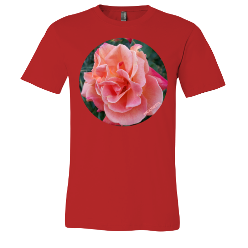 Single Pink Rose - Unisex Jersey Short Sleeve Tee - Bella+Canvas+ Mug 'n Tee