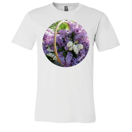 Basket of Lilacs - Unisex Jersey Short Sleeve Tee - Bella+Canvas+Mug 'n Tee