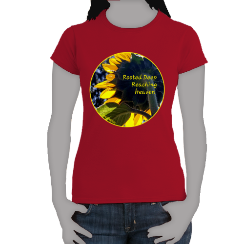 FAITH - ROOTED DEEP, REACHING HEAVEN - Women's 100% Cotton Short Sleeve Tee