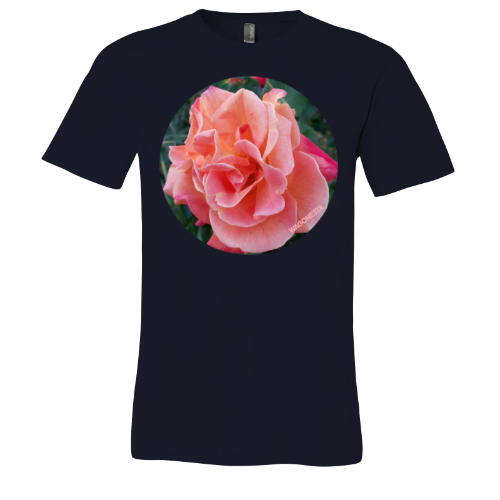 Single Pink Rose - Unisex Jersey Short Sleeve Tee - Bella+Canvas+ Mug 'n Tee