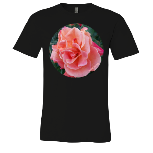 Pink Roses - Unisex Jersey Short Sleeve Tee - Bella+Canvas + Mug 'n Tee