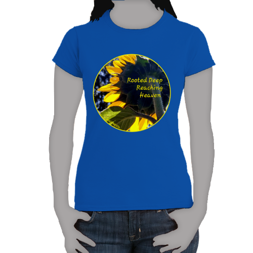 FAITH - ROOTED DEEP, REACHING HEAVEN - Women's 100% Cotton Short Sleeve Tee