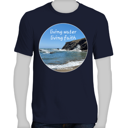 FAITH - LIVING WATER LIVING FAITH- Men's Short Sleeve Tee Shirt
