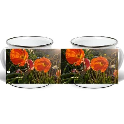 Enamel Mug - Wagonesta- Icelandic Poppies