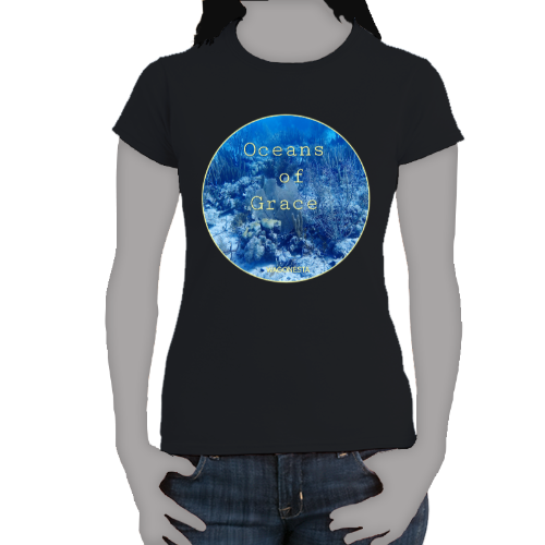 FAITH - OCEANS OF GRACE - Women's 100% Cotton Short Sleeve Tee