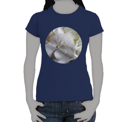 White Lacy Hydrangea- Women's Softstyle Tee - Gildan -Mug-'n Tee