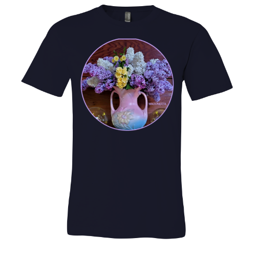 Lilacs in a Vase  - Unisex Jersey Short Sleeve Tee - Bella+Canvas+ Mug 'n Tee