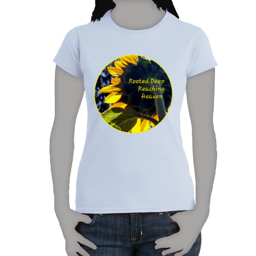 FAITH - ROOTED DEEP, REACHING HEAVEN - Women's 100% Cotton Short Sleeve Tee