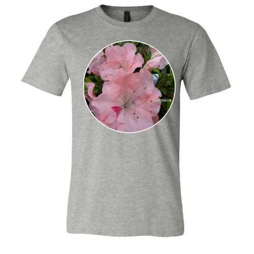 Lt. Pink Blooms - Unisex Jersey Short Sleeve Tee - Bella+Canvas + Mug 'n Tee