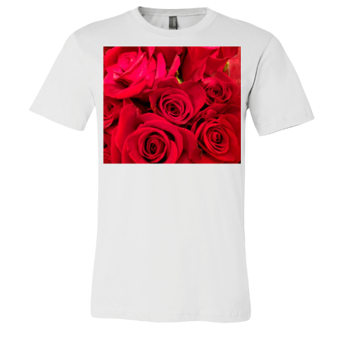 Red Roses - Unisex Jersey Short Sleeve Tee - Bella+Canvas + Mug 'n Tee