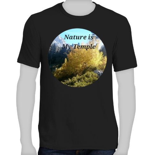 FAITH - NATURE IS MY TEMPLE- Men's Short Sleeve Tee Shirt