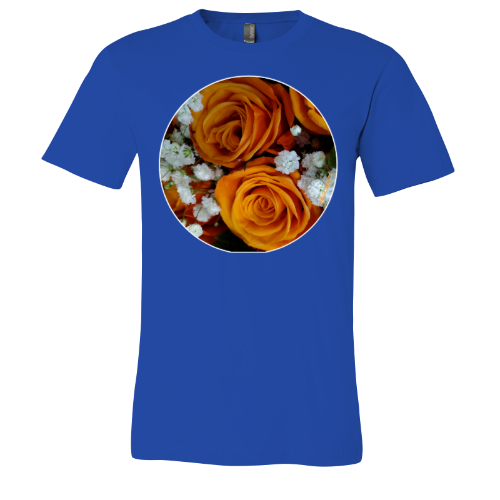 Orange Roses - Unisex Jersey Short Sleeve Tee - Bella+Canvas+Mug 'n Tee