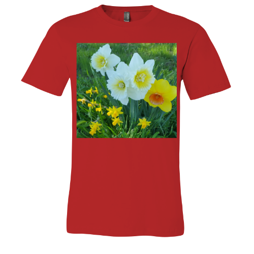 Field of Daffodils- Unisex Jersey Short Sleeve Tee - Bella+Canvas+Mug 'n Tee