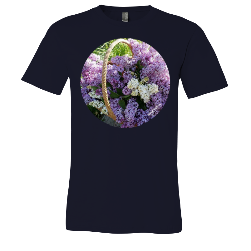 Basket of Lilacs - Unisex Jersey Short Sleeve Tee - Bella+Canvas+Mug 'n Tee