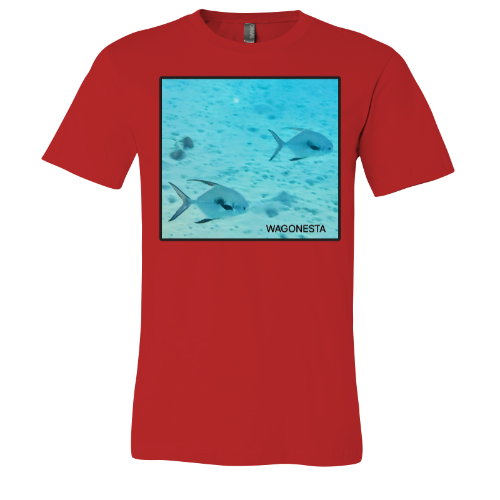 Little Blue Fish - Unisex Jersey Short Sleeve Tee - Bella+Canvas + Mug 'n Tee