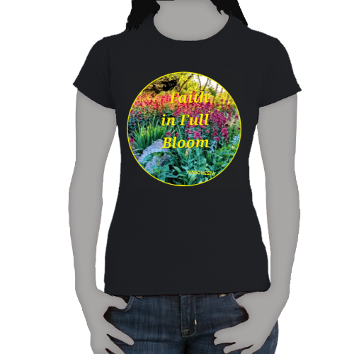 FAITH - FAITH IN FULL BLOOM Women's 100% Cotton Short Sleeve Tee