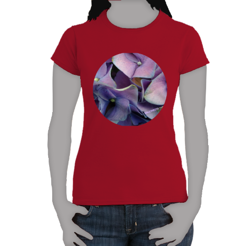 Lavender Blue Hydrangea- Women's Softstyle Tee - Gildan + Mug 'n Tee