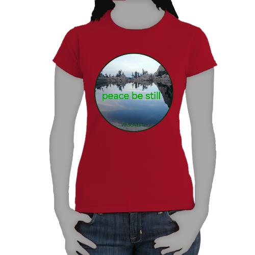 FAITH - PEACE BE STILL - Women's 100% Cotton Short Sleeve Tee