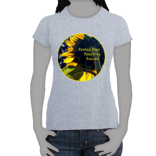 FAITH - ROOTED DEEP, REACHING HEAVEN - Women's 100% Cotton Short Sleeve Tee