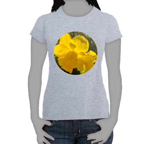 Large Yellow Daffodils- Women's Softstyle Tee - Gildan +Mug 'n Tee