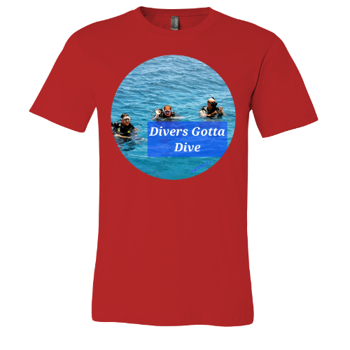 Divers gotta Dive - Unisex Jersey Short Sleeve Tee - Bella+Canvas+Mug 'n Tee