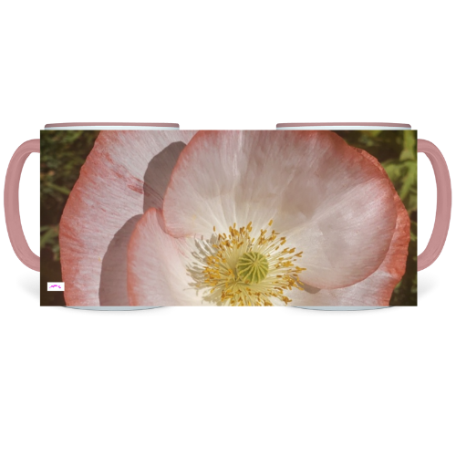 11 oz. Two-Tone Mug (Pink) - Wagonesta - Double Poppy