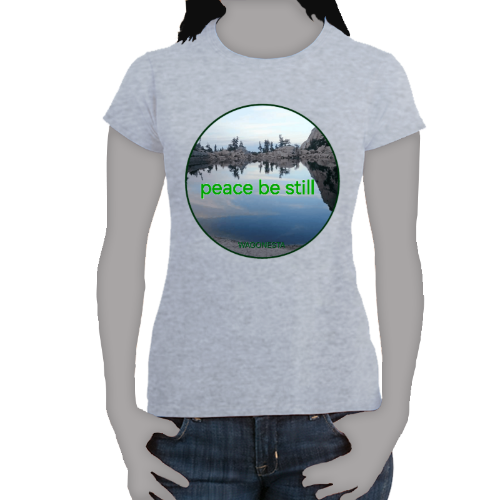 FAITH - PEACE BE STILL - Women's 100% Cotton Short Sleeve Tee