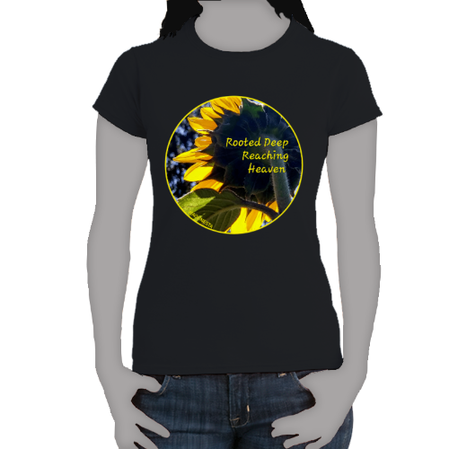 FAITH - ROOTED DEEP, REACHING HEAVEN - Women's 100% Cotton Short Sleeve Tee