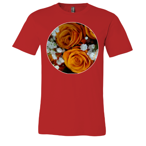 Orange Roses - Unisex Jersey Short Sleeve Tee - Bella+Canvas+Mug 'n Tee