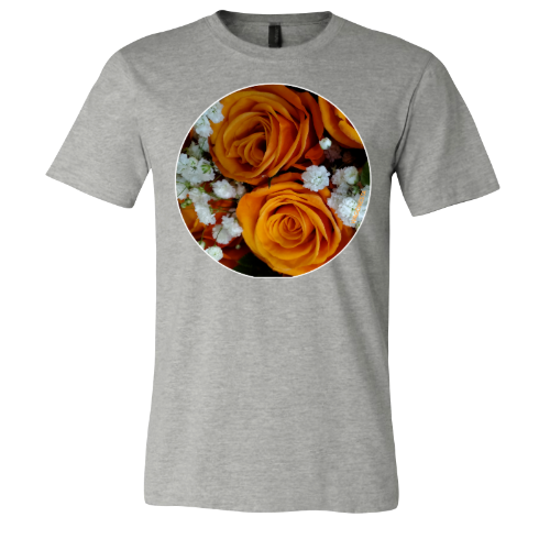 Orange Roses - Unisex Jersey Short Sleeve Tee - Bella+Canvas+Mug 'n Tee