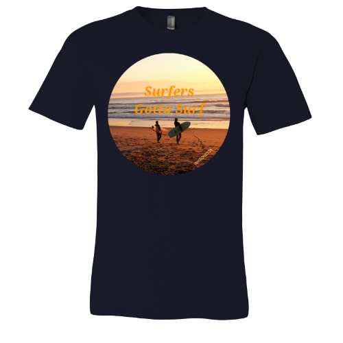 Surfers gotta Surf - Unisex Jersey Short Sleeve Tee - Bella+Canvas+Mug'n Tee