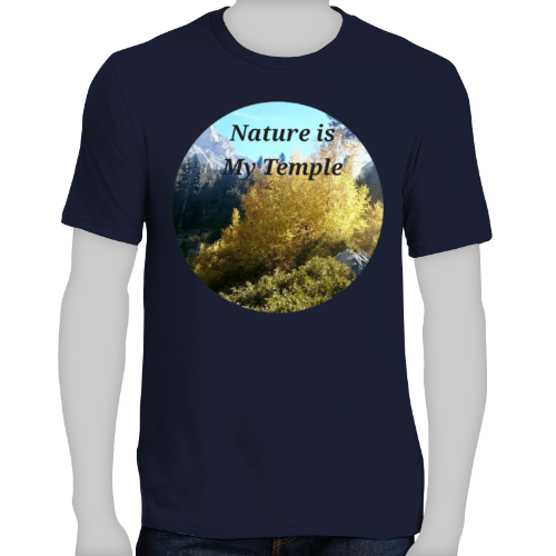 FAITH - NATURE IS MY TEMPLE- Men's Short Sleeve Tee Shirt