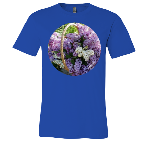 Basket of Lilacs - Unisex Jersey Short Sleeve Tee - Bella+Canvas+Mug 'n Tee