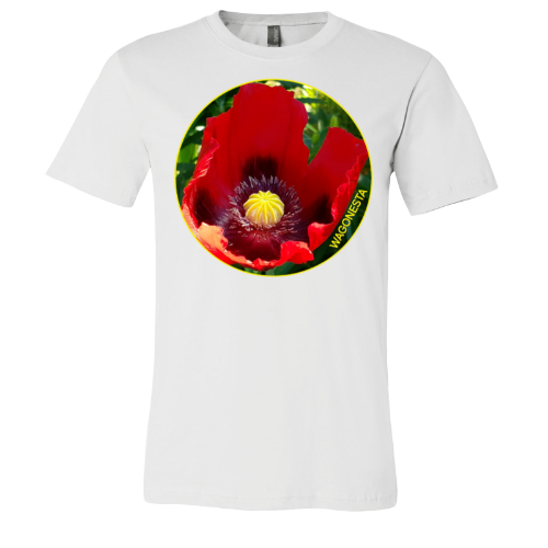 Large Oriental Poppy - Unisex Jersey Short Sleeve Tee - Bella+Canvas +Mug 'n Tee