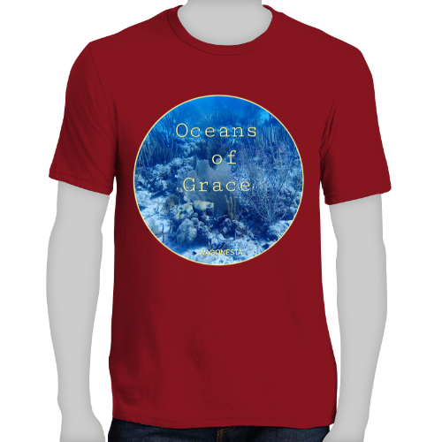 FAITH - OCEANS OF GRACE - Men's  Short Sleeve Tee Shirt
