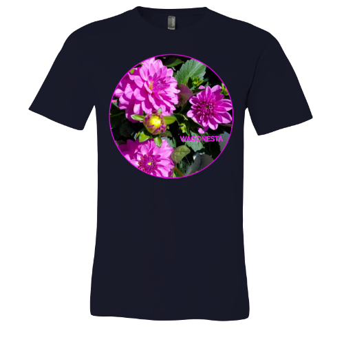 Bright Pink Blooms - Unisex Jersey Short Sleeve Tee - Bella+Canvas+Mug 'n Tee