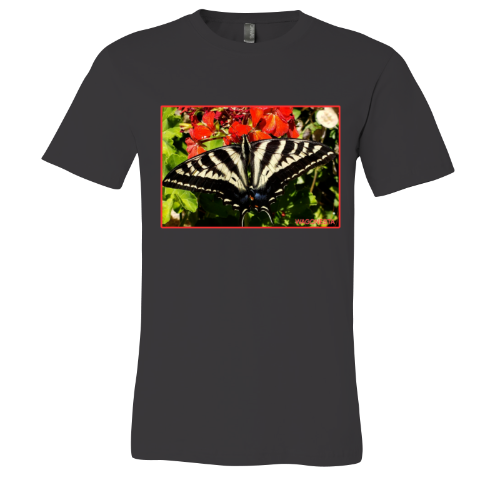 Butterfly on Centranthus- Unisex Jersey Short Sleeve Tee - Bella+Canvas +Mug 'n Tee