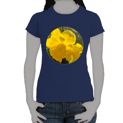 Large Yellow Daffodils- Women's Softstyle Tee - Gildan +Mug 'n Tee