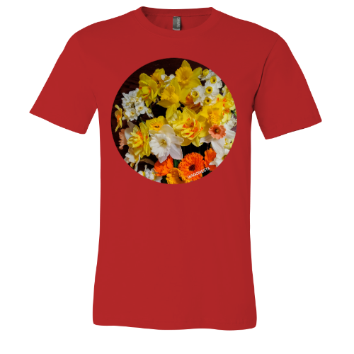 Large Daffodil Bouquet-Unisex Jersey Short Sleeve Tee - Bella+Canvas+Mug 'n Tee