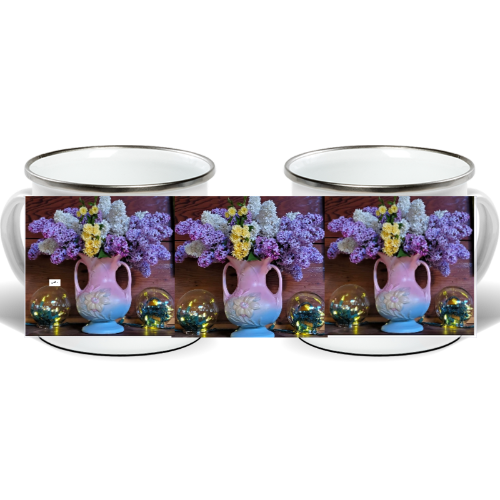 Enamel Mug - Wagonesta - Lilacs on the Mantle