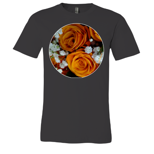 Orange Roses - Unisex Jersey Short Sleeve Tee - Bella+Canvas+Mug 'n Tee