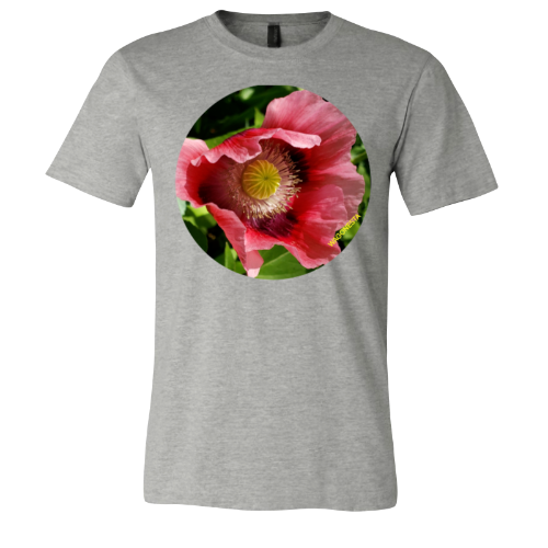 Oriental Poppy - Unisex Jersey Short Sleeve Tee - Bella+Canvas +Mug 'n Tee