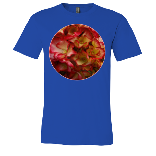 Red Edged Hydrangea- Unisex Jersey Short Sleeve Tee - Bella+Canvas + Mug ' n Tee