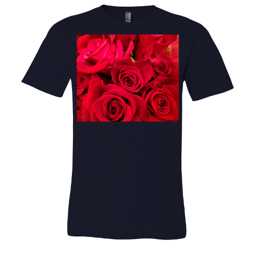 Red Roses - Unisex Jersey Short Sleeve Tee - Bella+Canvas + Mug 'n Tee