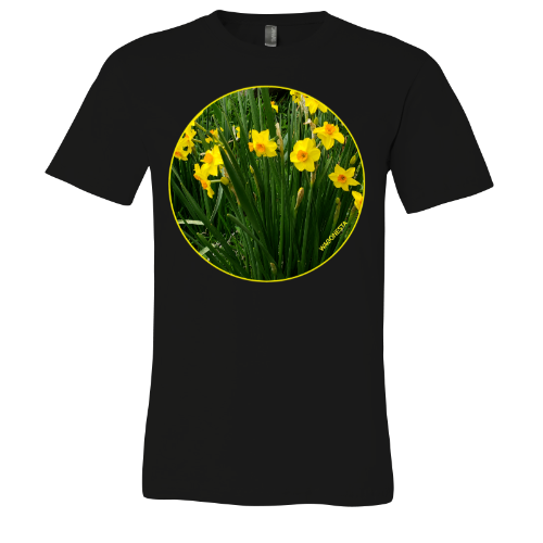 Daffodils in Green - Unisex Jersey Short Sleeve Tee - Bella+Canvas+Mug 'n Tee