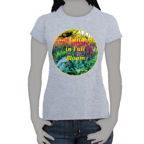 FAITH - FAITH IN FULL BLOOM Women's 100% Cotton Short Sleeve Tee