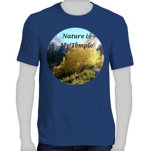 FAITH - NATURE IS MY TEMPLE- Men's Short Sleeve Tee Shirt